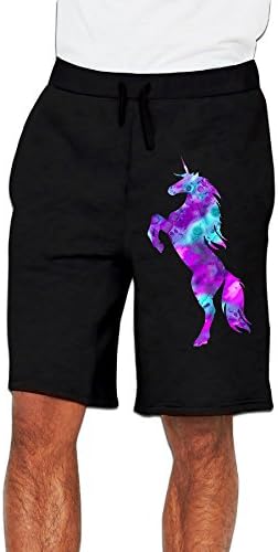 Art Unicorn Men Short Sweatpant Short Pants For Gym