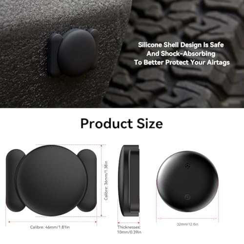 Car GPS Tracker for Vehicles Worldwide GPS Tracker for Vehicles Work with Find My (iOS Only), Car Vehicle Tracking Anti-Lost Locator with App for Cars, Wallet, Pets, Luggage (Black)