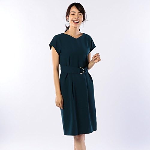 Amazon Co Jp ノーリーズ レディース Nolley S ダブルクロスベルト付サックワンピース ダークグリーン 38 服 ファッション小物