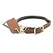Coastal Pet - Circle T Oak Tanned Leather Round Dog Collar - Comfortable for Dogs with Long Hair or Sensitive Skin - Pet Collar Made from Full-Grain Leather - Tan, 3/8