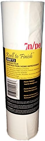 IPS Industries XMF72 Pre-Folded Masking Film Roll, 90' Length x 72" Width (Pack of 1)