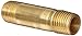 Anderson Metals - 56113-0432 Brass Pipe Fitting, Long Nipple, 1/4