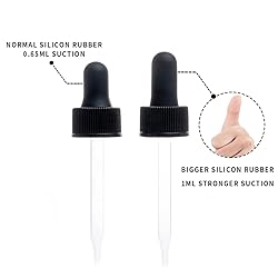 Poadool 3 Pack 1oz (30ml) Clear Dropper