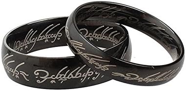 LALOPEZ The Lords The Rings Titanium Stainless Steel Rings Black Jewelry Gift Men Women