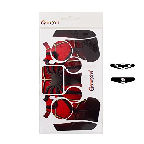 Skins for PS4 Controller - Stickers for Playstation 4 Games - Decals Cover for PS4 Slim Sony Play Station Four Controllers PS4 Pro Accessories PS4 Remote Wireless Dualshock 4 Skin - Window Spider - Thumbnail 3