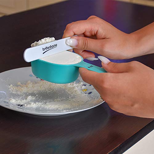 9 Piece Measuring Cups and Spoons Set, Stackable Kitchen Measurement Tools, Dry, Wet and Liquid Use, Baking and Cooking Support