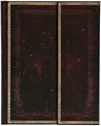 Black Moroccan Midi Lined Hardcover Journal, 144pg, 120GSM by
