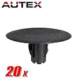 AUTEX 20pcs Fender Liner Fastener Rivet Push Clips Retainer Nut for Subaru Forester Impreza Legacy Outback STI Tribeca WRX
