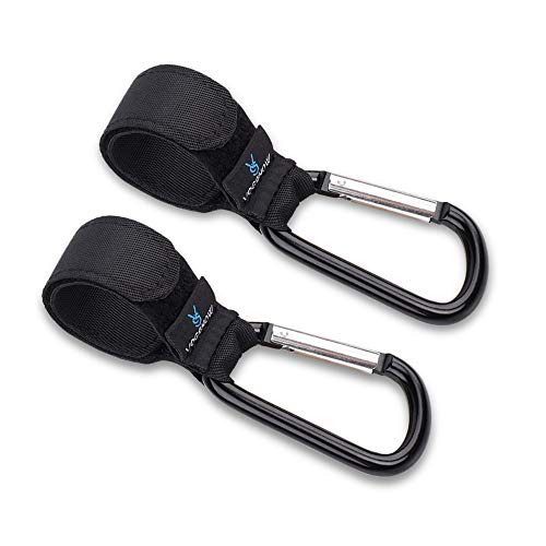Vogshow Stroller Hooks - Mommy Organizer Clips for Diaper Backpacks, Purse, Shopping, Pack of 2