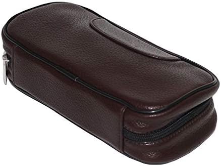 Portable Tobacco Bag, Leather Tobacco Moisturizing Bag Hand Roll Tobacco Storage Bag 6.7X3.5X2.4''