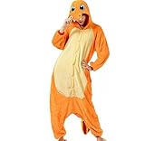 TyGRRwear Pokemon Charmander Fleece Onesie Cosplay Pajamas Costume