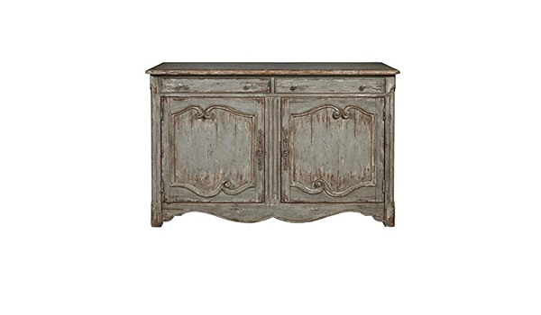 Amazon Com Blue Distressed Finish Two Door Wine And Bar Cabinet Chest Tan Rustic Wood Kitchen Dining
