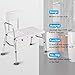 Giantex Tub Transfer Bench Shower Chair Bath Seat for Elderly W/Adjustable Arm,Back and Leg Height for Medical Bathroom Bathtub Stool Chair Shower Seat Bench