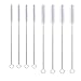 Huouo 8 PCS Drink Straw Cleaning Brush Kit Nylon Skinny Pipe Tube Cleaner Set of 2 Sizes