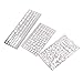3Pcs Drawing Templates Scale Ruler Stainless Steel Paint Stencils for Artists Planner, Scrapbooking, Card and Craft Projects