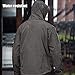 FREE SOLDIER Men's Softshell Hiking Jacket Waterproof Hooded Tactical Hunting Jacket (True Black M)