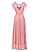 BeryLove Women's Long Floral Lace Maxi Wedding Dress Party Evening Bridesmaid Dress
