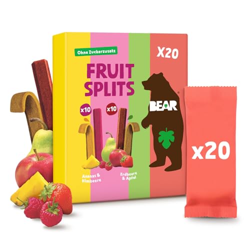 Fruit Splits Mixbox | 100% Natürliche Inhaltsstoffe | 20 x 20g (400g)