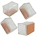 BQLZR Transparent Chair Leg Caps Feet Pads Silicone Floor Furniture Table Feet Covers Non Slip Prevent Scratches Pack of 8