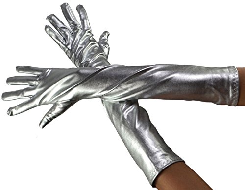 Syaya hot sexy long wet look gloves arm gloves for part…