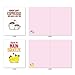 The Best Card Company - 10 Funny Assorted Blank Humor Notecards Box Set 4 x 5.12 Inch w/Envelopes Loving Cartoons for Men, Women (10 Designs, 1 Each) - Romantic Yummy Puns M5659OCB-B1x10