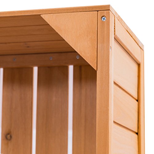 SKEMiDEX--- Potting Bench Cabinet Storage Wooden Garden Shed Tools Organizer Work Station Two doors at the bottom with shelf allow you to create the perfect storage area to meet your requirements. - Thumbnail 7