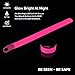 BSeen (TM) LED Slap Bracelet, Glow in the Dark Sports Safety Light up Running Armband, Party Favor Event Wristbands for Cycling, Jogging, Hiking (Pink)