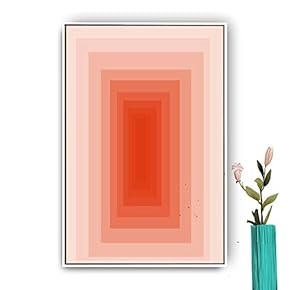 Framed Canvas Wall Art for Living Room, Bedroom Abstract House Canvas Prints for Modern Home Decoration Ready to Hang - 16"x24" inches