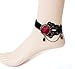 Autofor Woolen Handmade Craft Retro Vintage Noble Elegant Vampire Accessories Wedding Decorations Holiday Classic Royal Court Palace Romantic Gothic Style Punk Rock Women Lady Girls Lace Anklets Chain Foot Ankle Bracelet With Flower Design Halloween Decoratioins Present For Costume Ball Fancy Ball Masquerade - Black