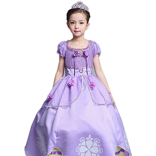 Cayyon Sofia the First Dress Party Princess Dress Up Costume for girl