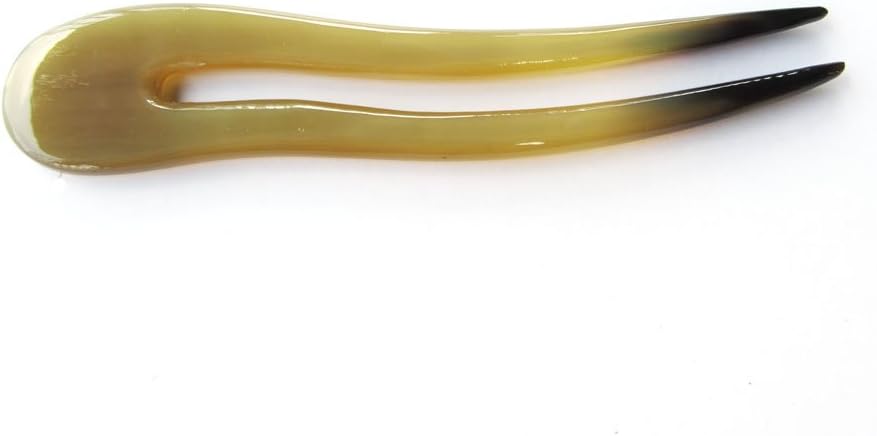 Marycrafts Wavy Buffalo Horn Hair Fork Hair Stick Hair Accessories For Women, Light Shade - Image 5