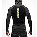 EVERWORTH Men's Gym Workout Hoodie Jacket Fitted Training Bodybuilding Running Active Sweatshirts with Zipper Pockets Black M Tag XL