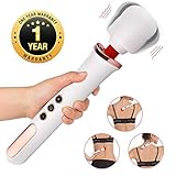 Acvioo Personal Wand Massager - Handheld, Cordless, Whisper Quiet Massage for Women Rechargeable Powerful 10 Magic Vibration Modes and Multi-Speed to Relieve Muscle Soreness,13 Inch