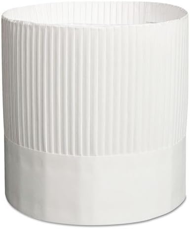 Rpp SCH7 7 in. Tall44; Stirling Fluted Chefs Paper Hats44; White