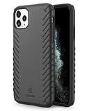 EUASOO iPhone 11 Pro Max Case,PC + Soft TPU Cover Double Protection, High Effective Heat Dissipation,Support Wireless Charging ,Anti-Scratch Resistant Cover for iPhone 11 Pro Max,Black