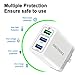 Quick Charge 3.0 USB Fast Wall Charger, 30W 3 Port Travel Wall Fast Charger Adapter QC3.0 QC2.0 Quick Charging Block Plug