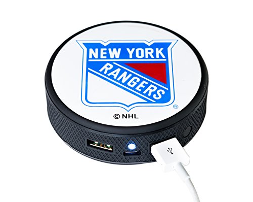Nhl new york rangers remote phone charger, black