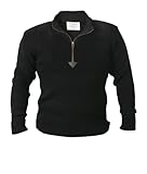 Rothco 1/4 Zip Acrylic Commando Sweater - Black