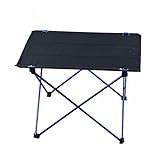 FLYZOE Camping Table Compact Foldable Roll Up Table with Carrying Bag for Picnic Camping Fishing