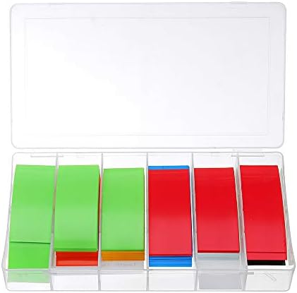 YOUTTOO 280Pcs Li-ion 18650 Battery Wrap PVC Heat Shrink Tube Precut 30 x 76mm Battery Film Tape Battery Cover