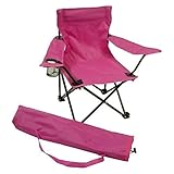 Redmon for Kids Kids Folding Camp Chair, Hot Pink