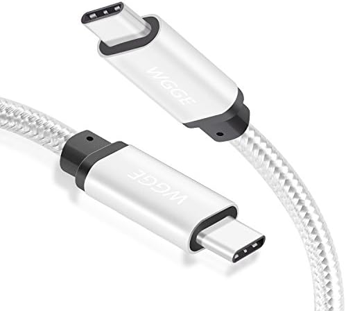 WGGE Metal USB C 3.1 Type-C to USB C 3.1 Type-C Cable Nylon braiding Fast Charger, Using for MacBook Pro,HTC 10, LG G5 V20, Nintendo Switch, Nexus 6P/5X, Google Pixel and More (10 feet)