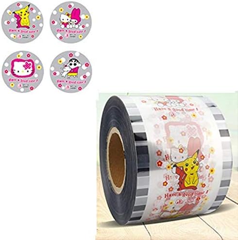 LOSITA Milk Sealing Film Tea Cup Seal Smiling face Printing Healthy Material 3000 Cups (Cartoon Pictures)