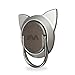 Finger Ring for Magnetic Car Mount,Metal Cell Phone Finger Holder Stand, Pop 360 Rotation Cat Shape Grip Socket Kickstand for iPhone X 7 8 Plus 6 6S SE, Samsung Galaxy Note 8 S8 S7 Tablet (Silver)