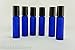 Generic Aromatherapy Roll On Bottles,Frosted Cobalt Blue Glass - Set of 6