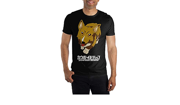 Cowboy Bebop EIN Men's Black Tee Shirt 