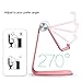 Adjustable Cell Phone Stand - ToBeoneer Phone Holder, [Update Version] Thicker Stand Cradle Dock Compatible with all Mobile Phones iPhone X 8 7 6 Plus Charging Accessories Desk - Rose Gold
