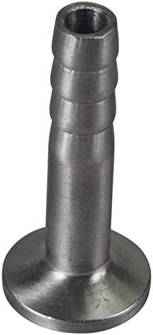 Glacier Tanks - Rubber Hose Adapter | Tri Clamp 3/4 inch x 3/8 inch - Sanitary Stainless Steel SS304 (5 Pack)