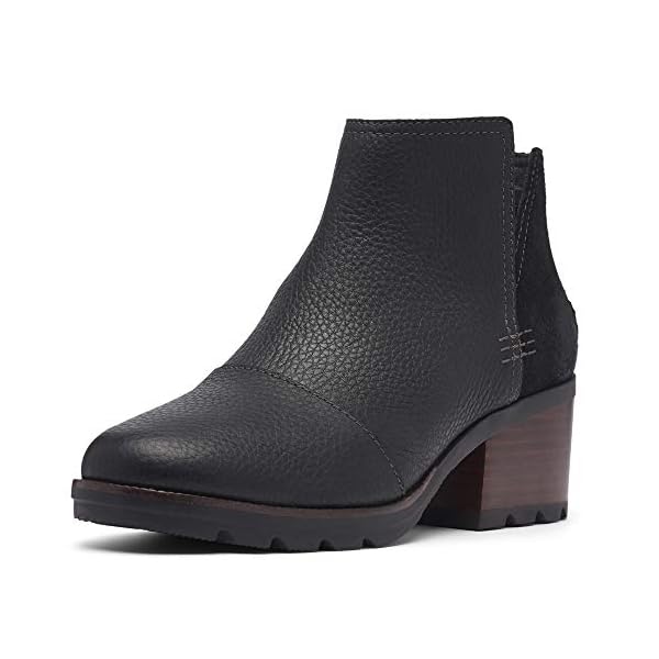 sorel cate waterproof block heel bootie