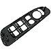 Red Hound Auto 2002-2008 Compatible with Dodge Ram 1500 2500 3500 Quad Cab Bezel Dark Gray for Master Window Switch Panel Plate